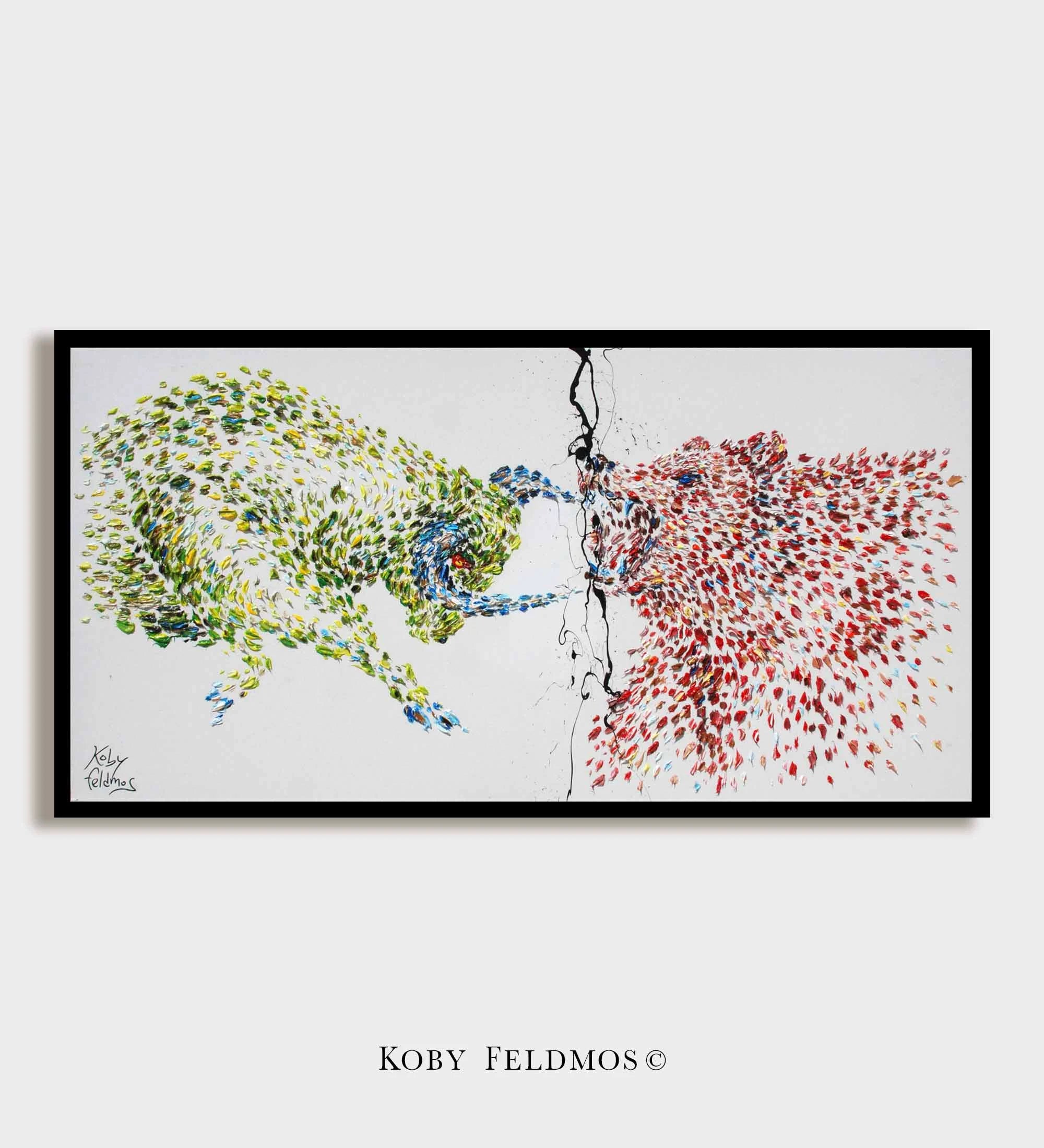 Bull vs. Bear (Green & Red) 55