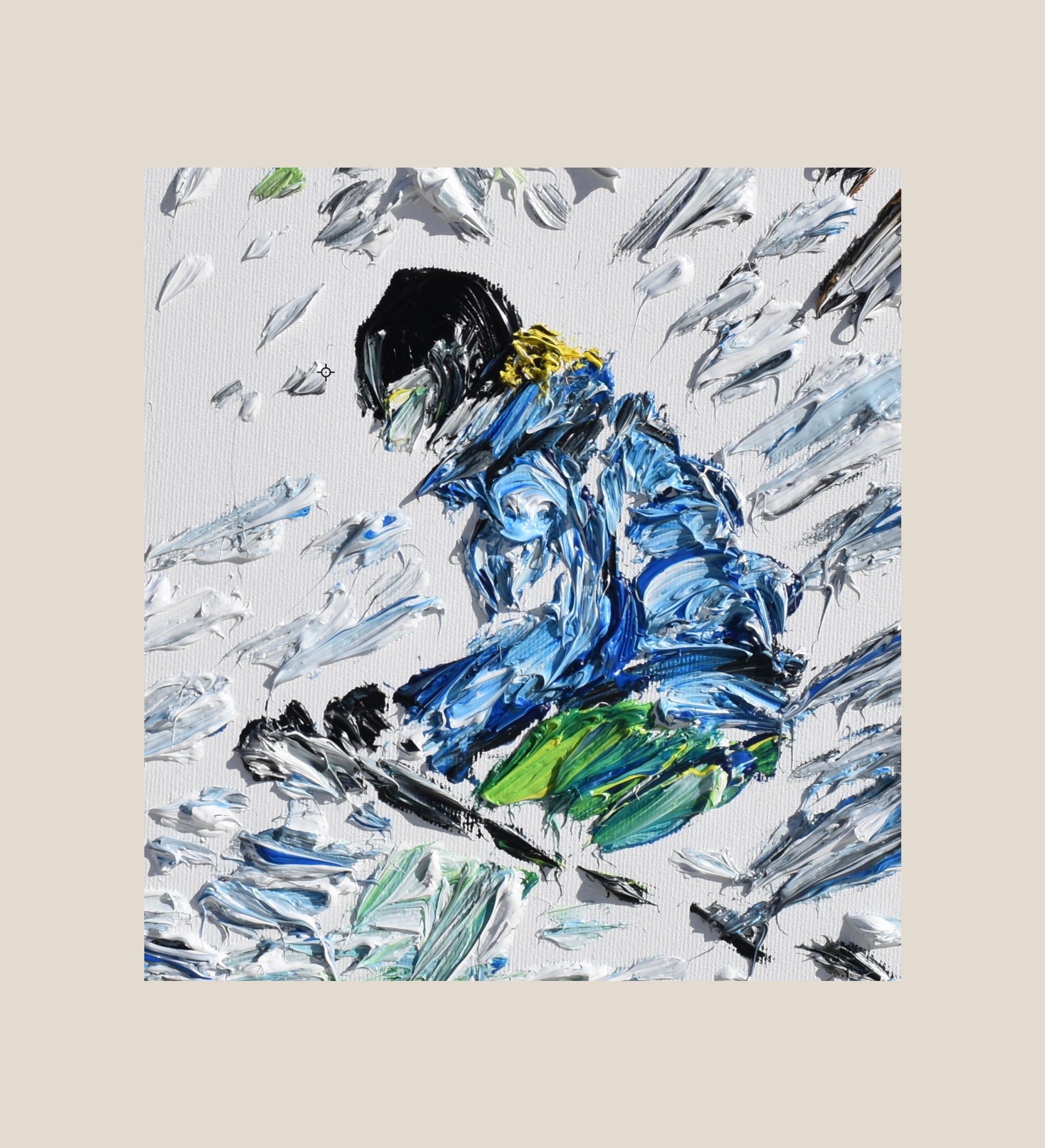 Abstract Skier 47