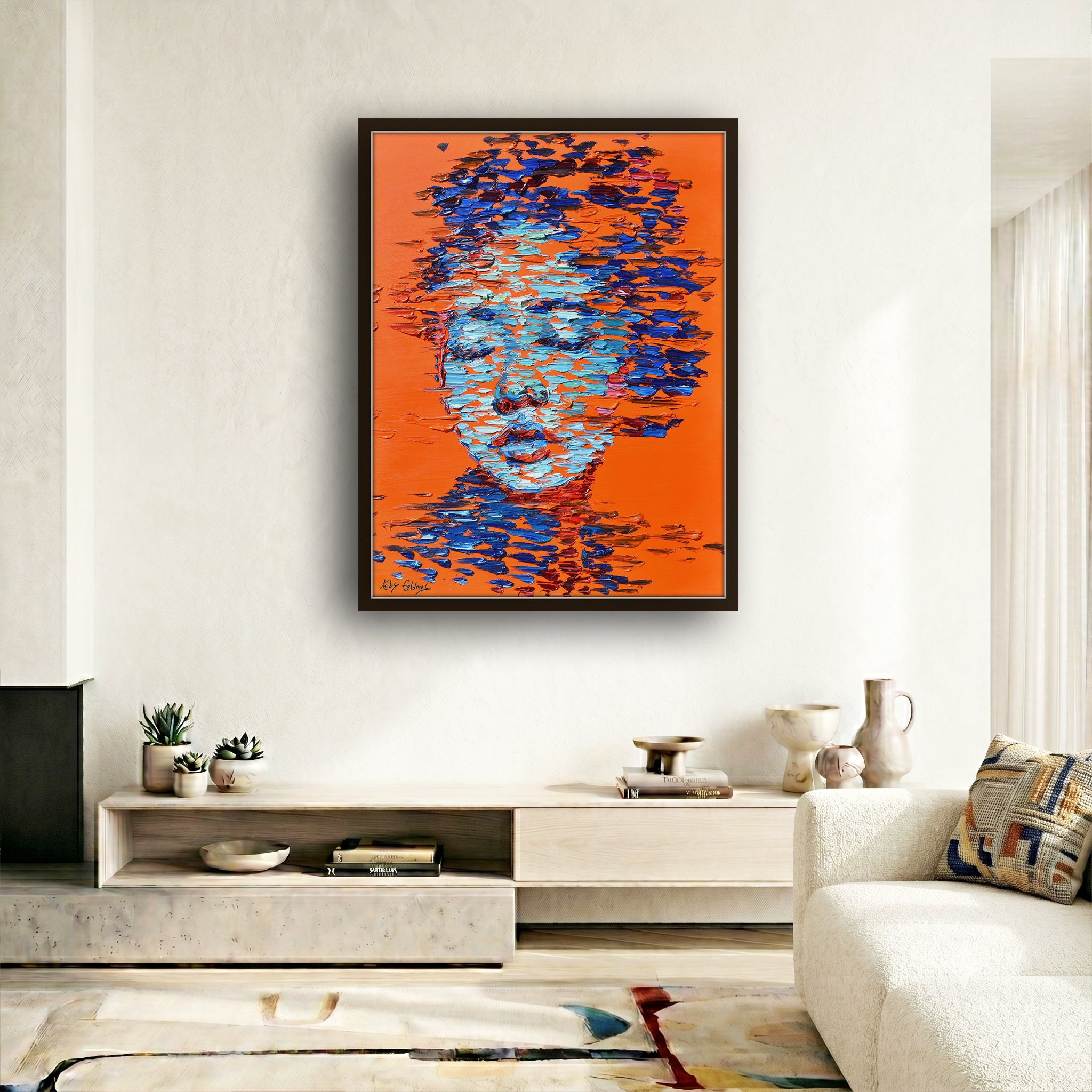 Blue Against Orange 40