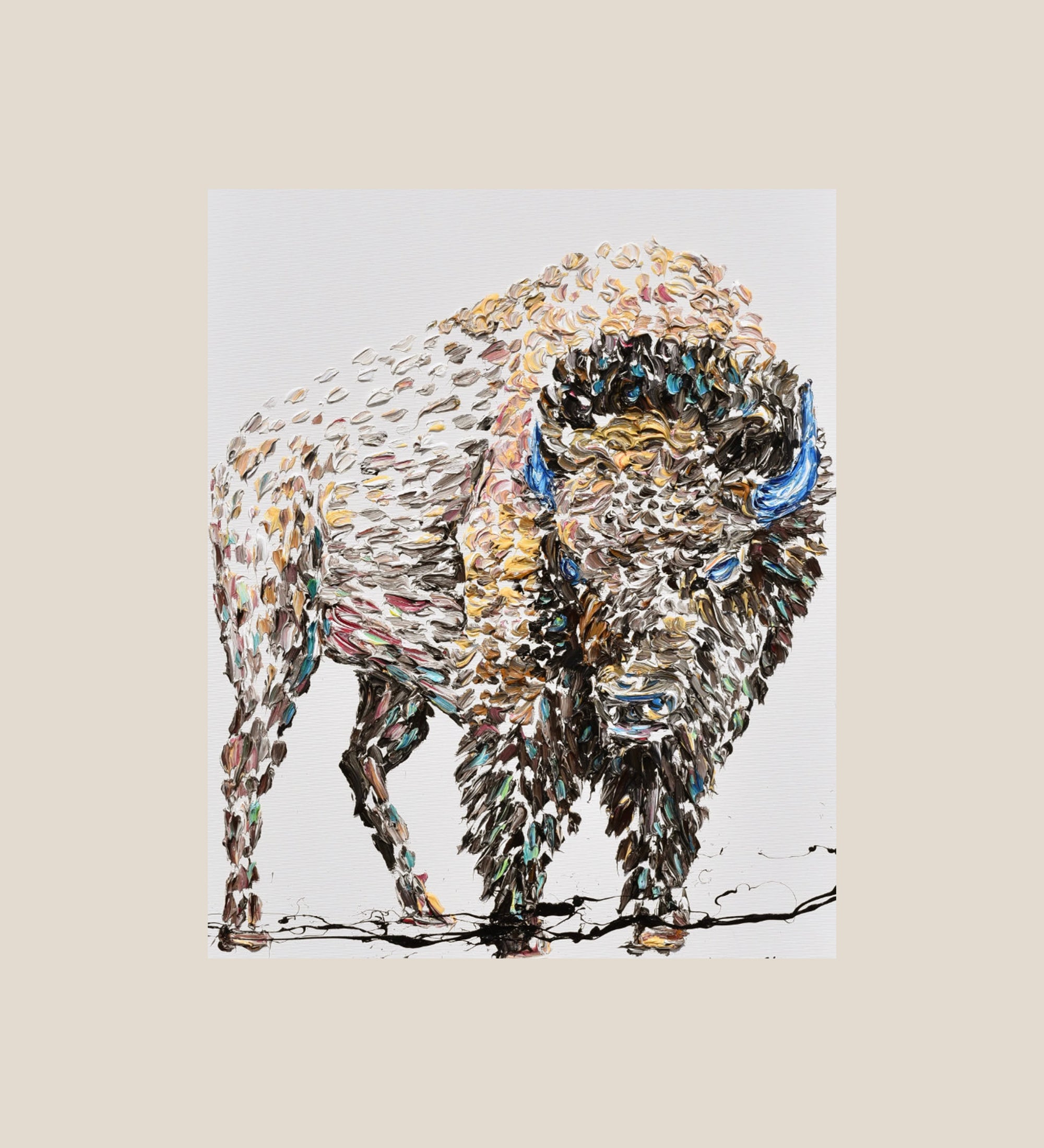 Abstract Bison 40