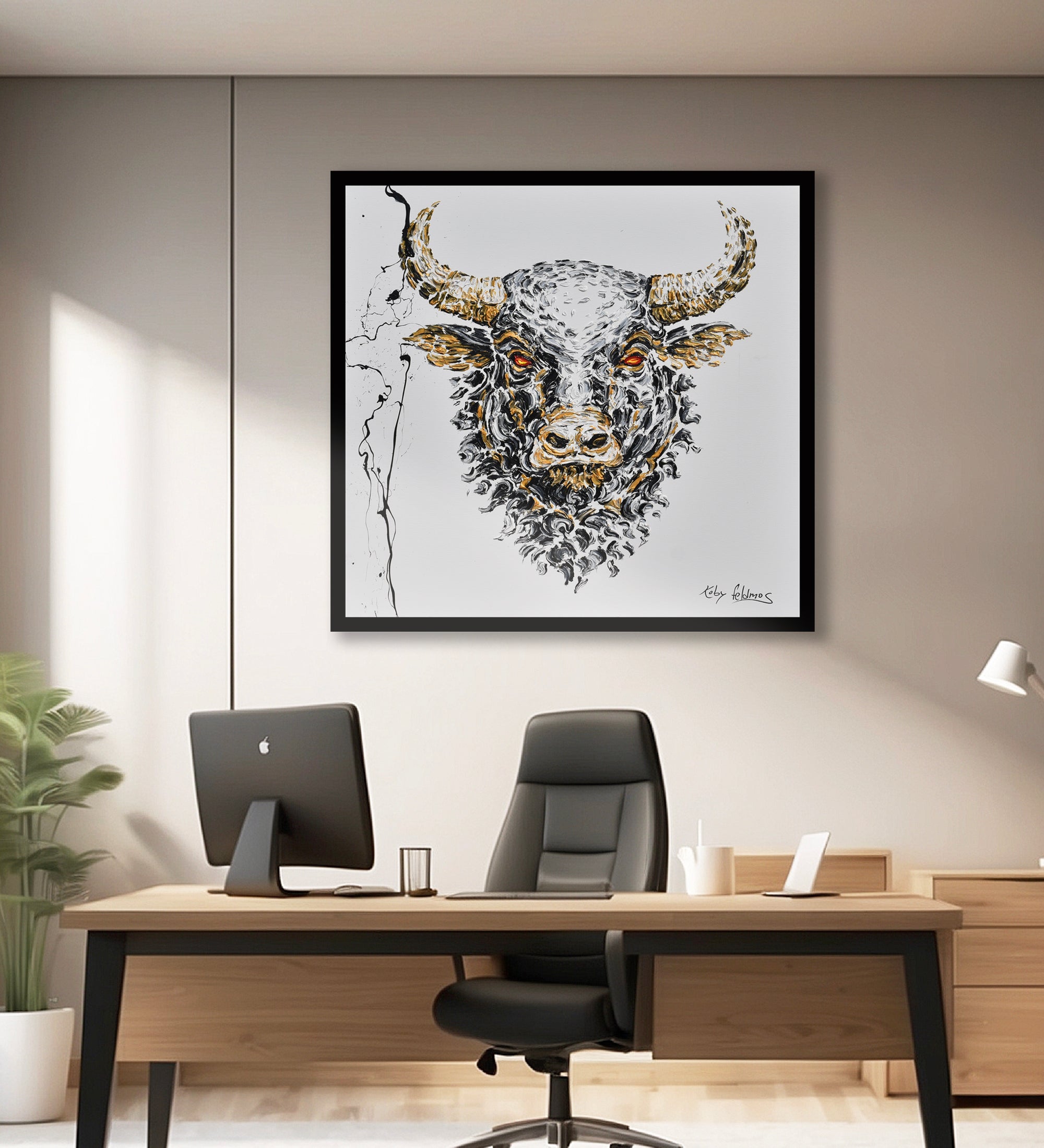 Wall St. Bull Portrait (new) 35