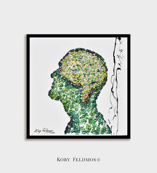 Human brain (artistic flowers) 35