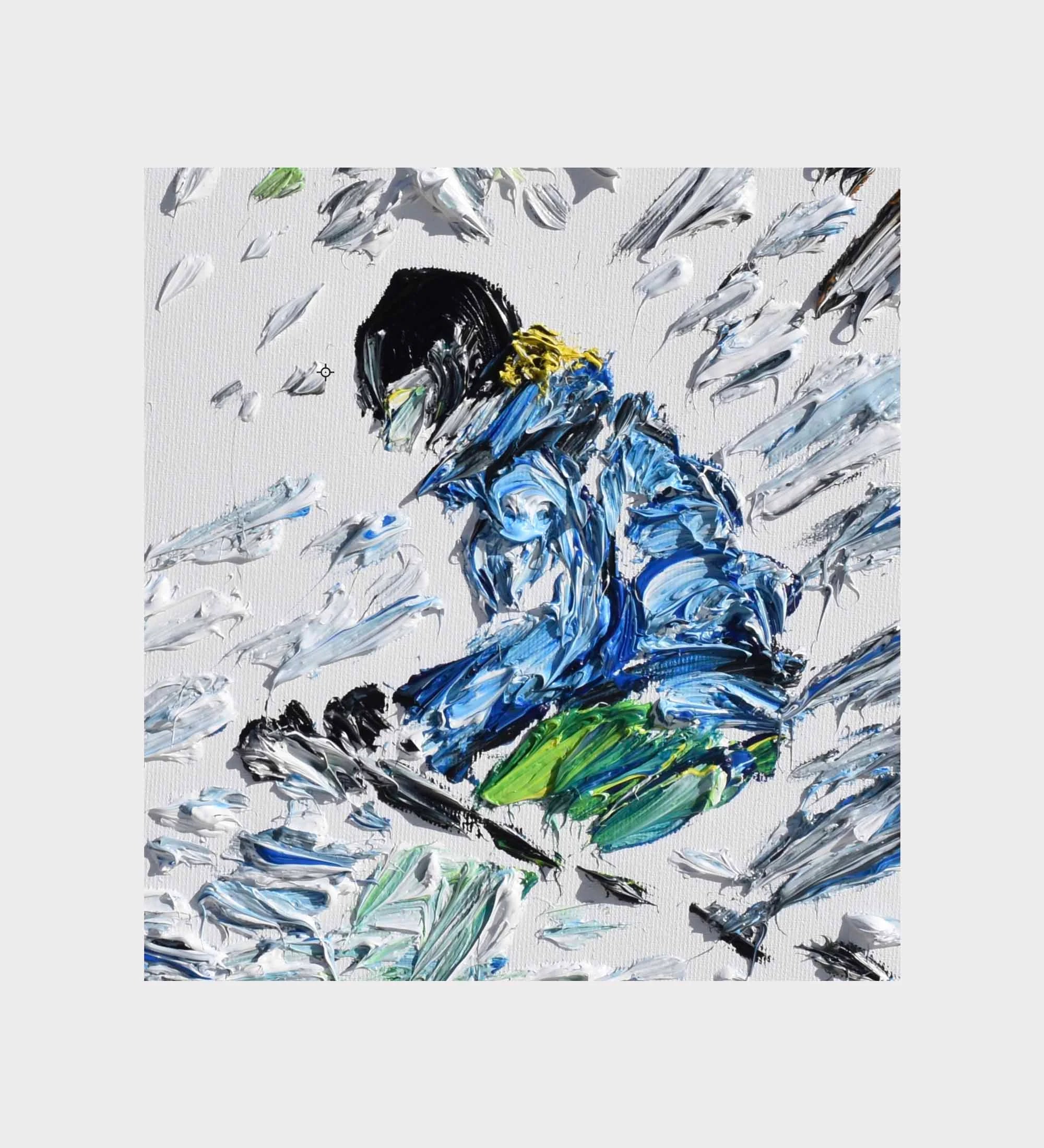 Abstract Skier 47